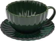 Load image into Gallery viewer, Pleated Emerald Mug
