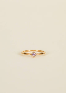 Diamond Stud Ring | Lavender