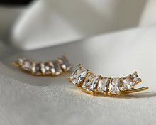 Load image into Gallery viewer, Emerald Cut Ear Climber
