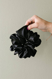 Shadow Satin Jumbo Scrunchie