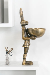 Brass Dish Stand l Hare