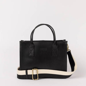Jackie Midi | Black Classic Leather