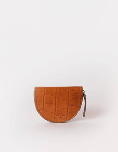 Laura Purse | Cognac Croco Classic Leather