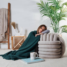 Load image into Gallery viewer, Washed Moss Throw Blanket
