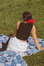 Load image into Gallery viewer, Red Eyelet Jumbo Scrunchie
