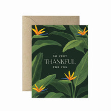 Load image into Gallery viewer, Bird of Paradise Thankful Greeting Card
