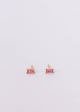 Load image into Gallery viewer, Baguette Earring | Rose
