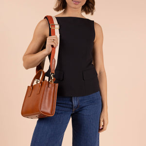 Jackie Midi | Cognac Classic Leather