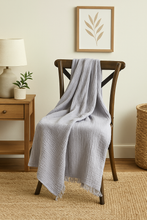 Load image into Gallery viewer, Muslin Throw Blanket | Dove
