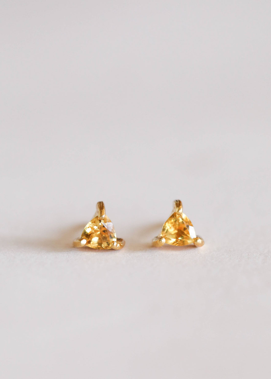 Mini Energy Gem Earrings | Citrine