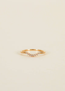 Arched Crown Ring | Champagne