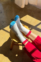 Load image into Gallery viewer, Color Block Girlfriend Socks
