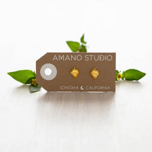 Load image into Gallery viewer, Golden Strawberry Stud Earrings
