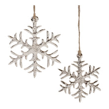 Load image into Gallery viewer, Snowflake Ornament l Aluminum
