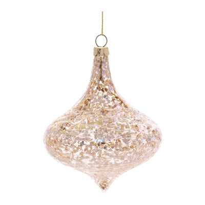 Gold Crackle Ornament