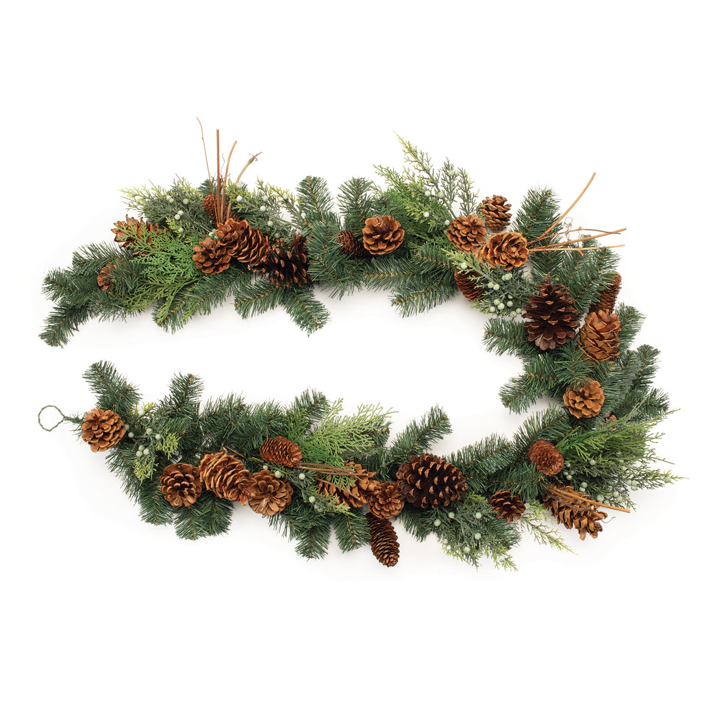 Mixed Pinecone Garland