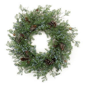 Mixed Juniper Wreath