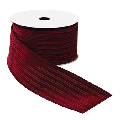 Red Striped Velvet Ribbon