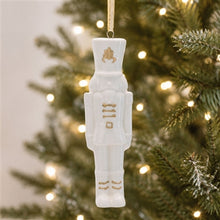 Load image into Gallery viewer, White Nutcracker Ornament
