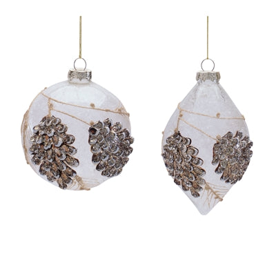Glass Pinecone Ornament