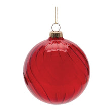Load image into Gallery viewer, Red Swirl Ornament
