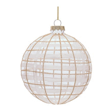Load image into Gallery viewer, Gold Plaid Ornament
