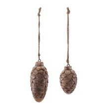 Load image into Gallery viewer, Wood Pine Cone Ornament
