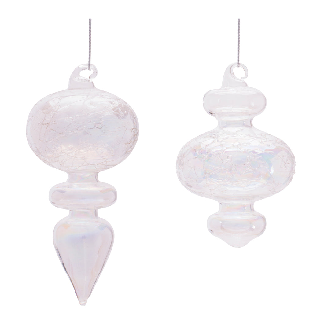 White Finial Ornament