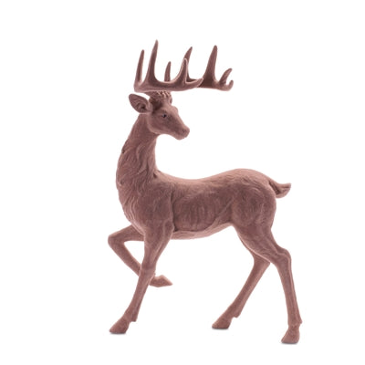 Flocked Umber Deer