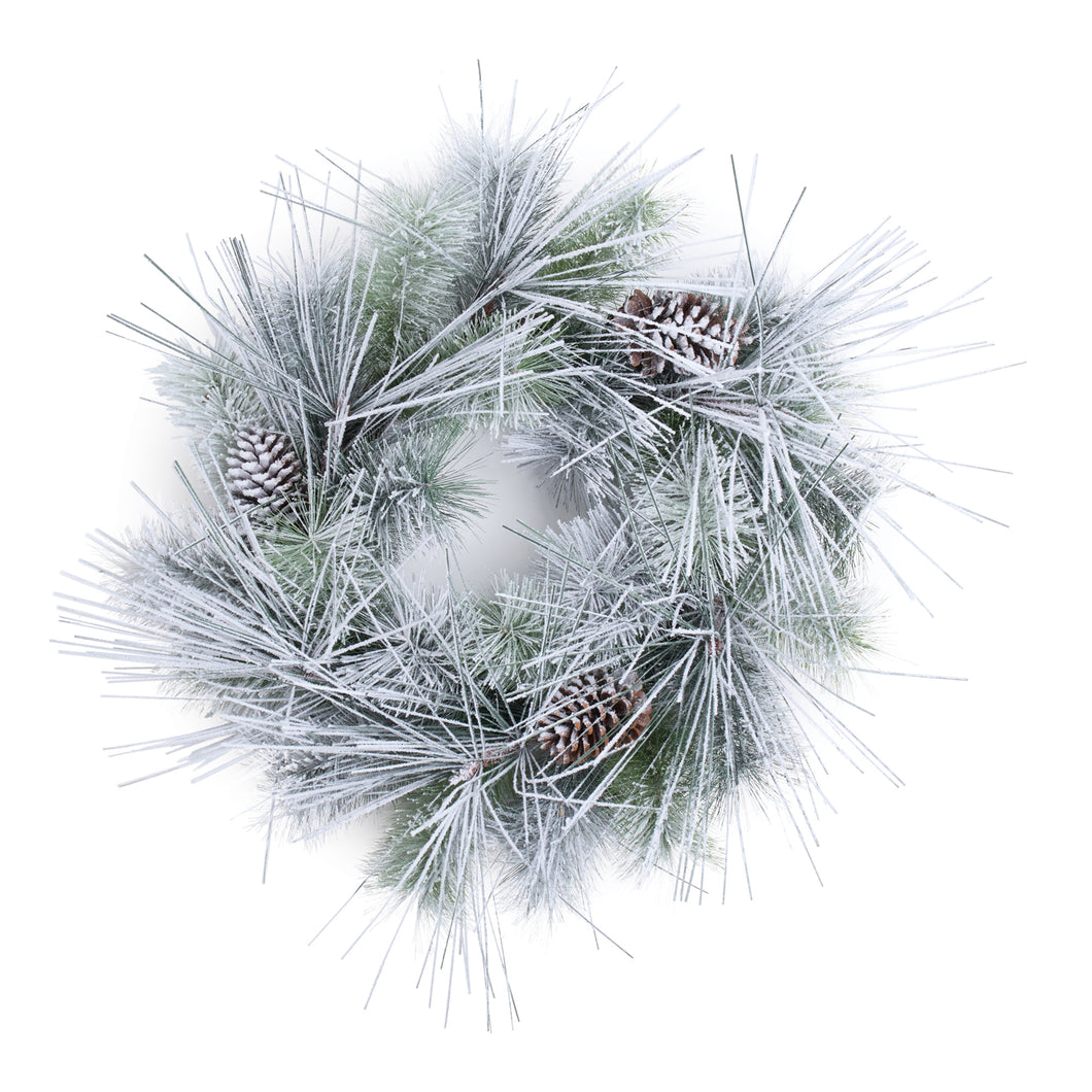 Flocked Pine Wreath