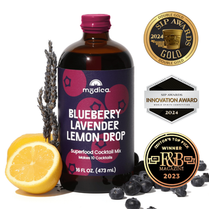 Blueberry Lavender Lemon Drop Cocktail + Mocktail Mix