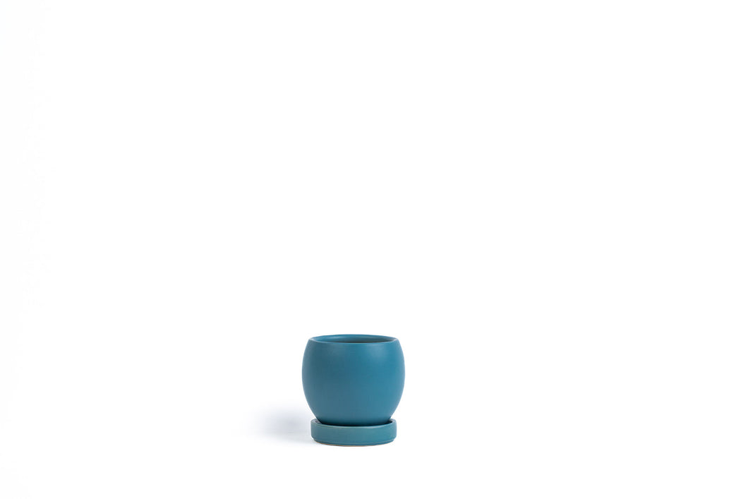 Gemstone Bolle Planter l Antique Teal