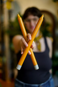 12" Taper Candles | Caramel