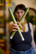 Load image into Gallery viewer, 12&quot; Taper Candles | Moss Green
