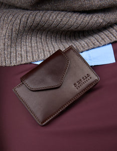 Harmonica Wallet | Chocolate Classic Leather