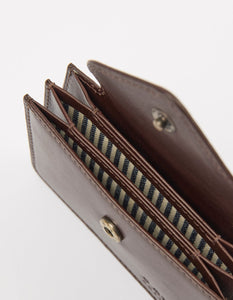 Harmonica Wallet | Chocolate Classic Leather