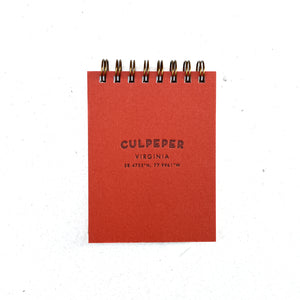 Culpeper Mini Jotter Notebook | Coordinates