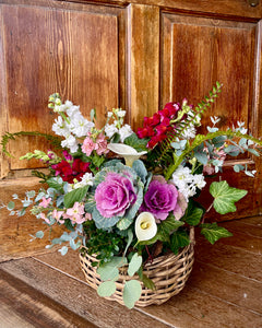 Modern Farmhouse Flower Basket Workshop