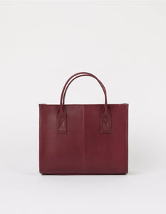 Jackie Midi | Dark Cherry Classic Leather