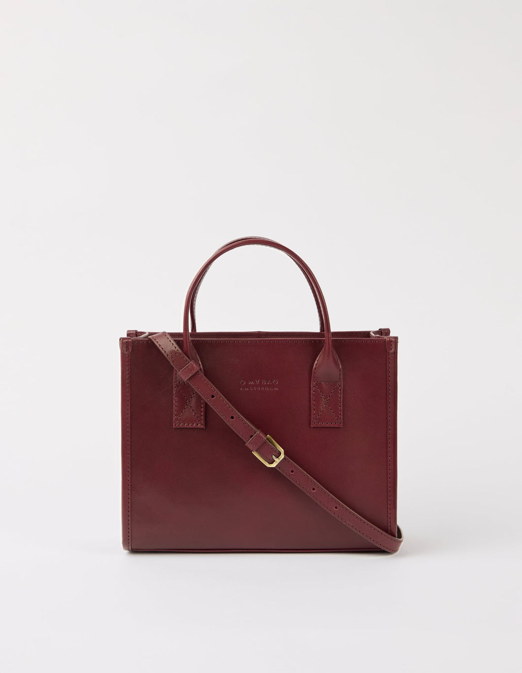 Jackie Midi | Dark Cherry Classic Leather