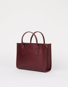 Jackie Midi | Dark Cherry Classic Leather