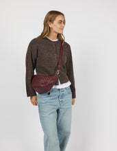 Load image into Gallery viewer, Leo Woven Midi | Dark Cherry Soft Grain Leather
