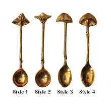 Load image into Gallery viewer, Mushroom Brass Spoons
