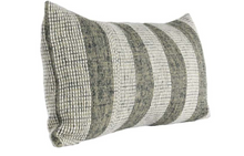 Load image into Gallery viewer, Thea Pillow | Green &amp; Ivory
