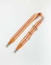 Load image into Gallery viewer, Orange Striped Strap l Cognac Leather
