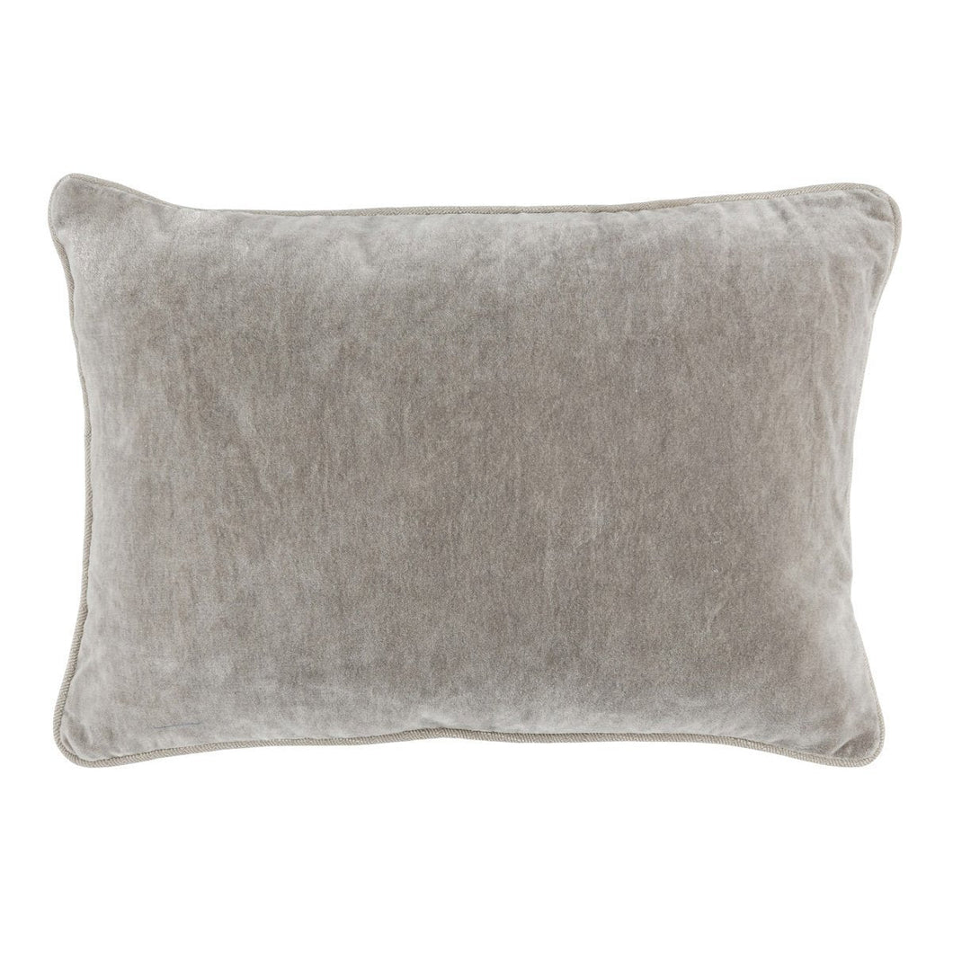 Heirloom Velvet Pillow | Silver