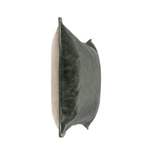 Load image into Gallery viewer, Leather Acre Pillow | Forest Green
