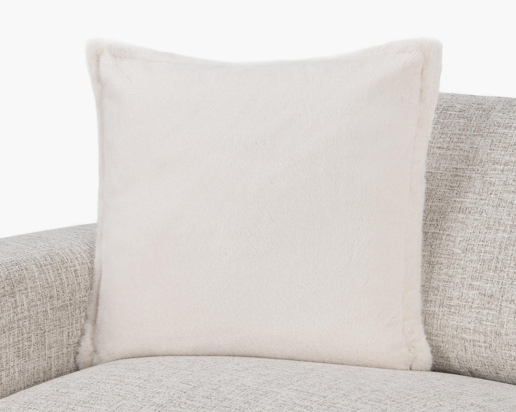 Taigo Faux Fur Pillow | Ivory