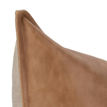 Load image into Gallery viewer, Leather Dumont Pillow | Chestnut
