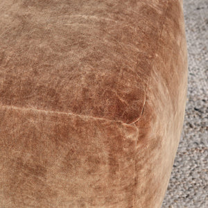 Heirloom Velvet Pouf | Hazel